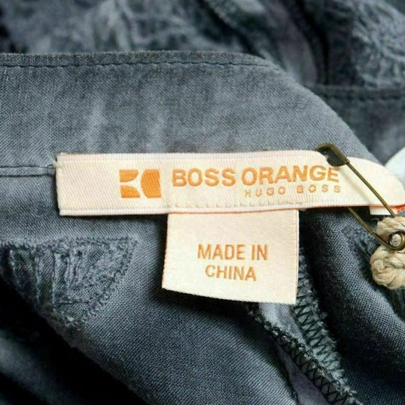 Hugo Boss Orange "Spitzi-D" Gray Designed Shorts - Picture 4 of 4